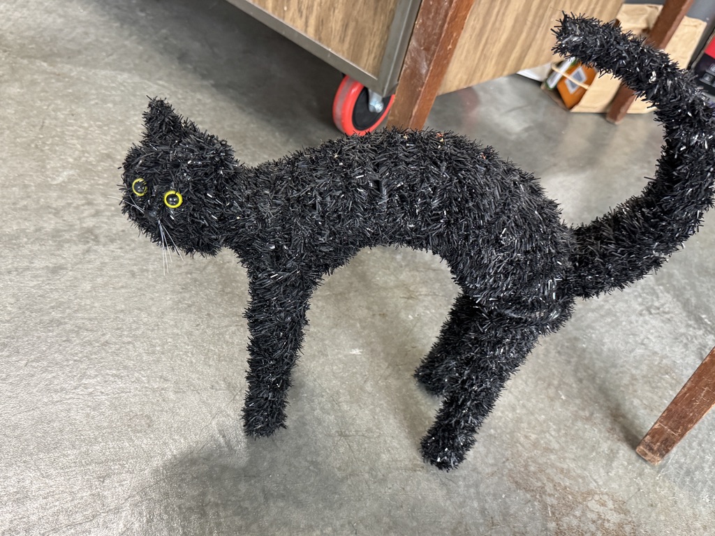 A black cat decoration